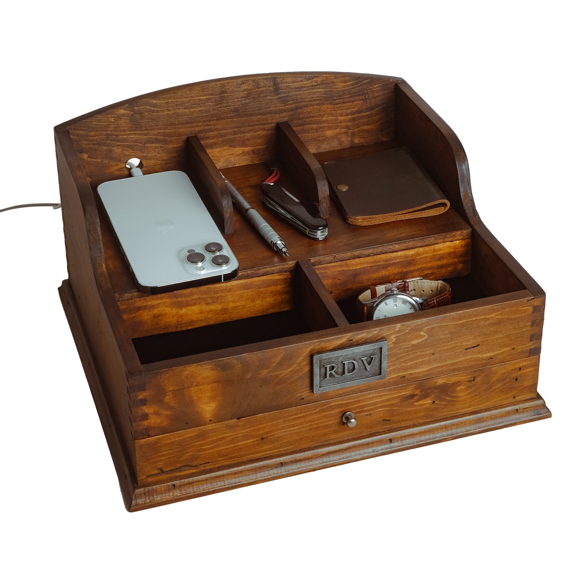 Men's Valet Box with Charging Station - Deferichs