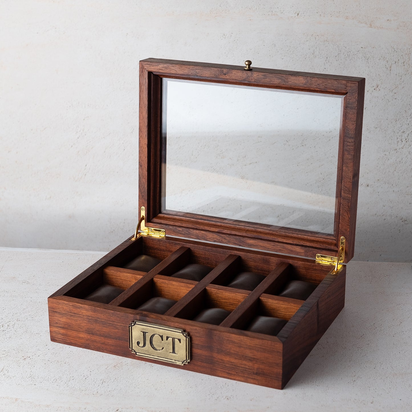 Watch Box Organizer for 8 Watches Premium Modern Hardwood. - Deferichs