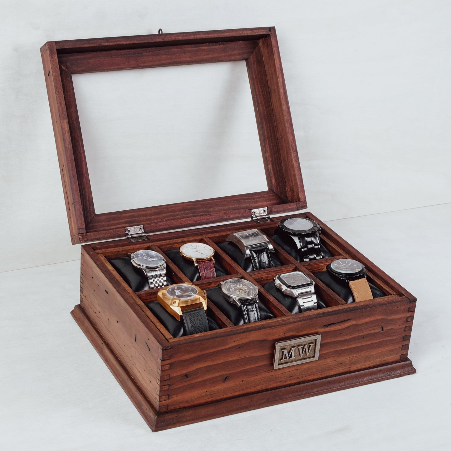 Watch Box for 8 Watches with secret compartment - Deferichs