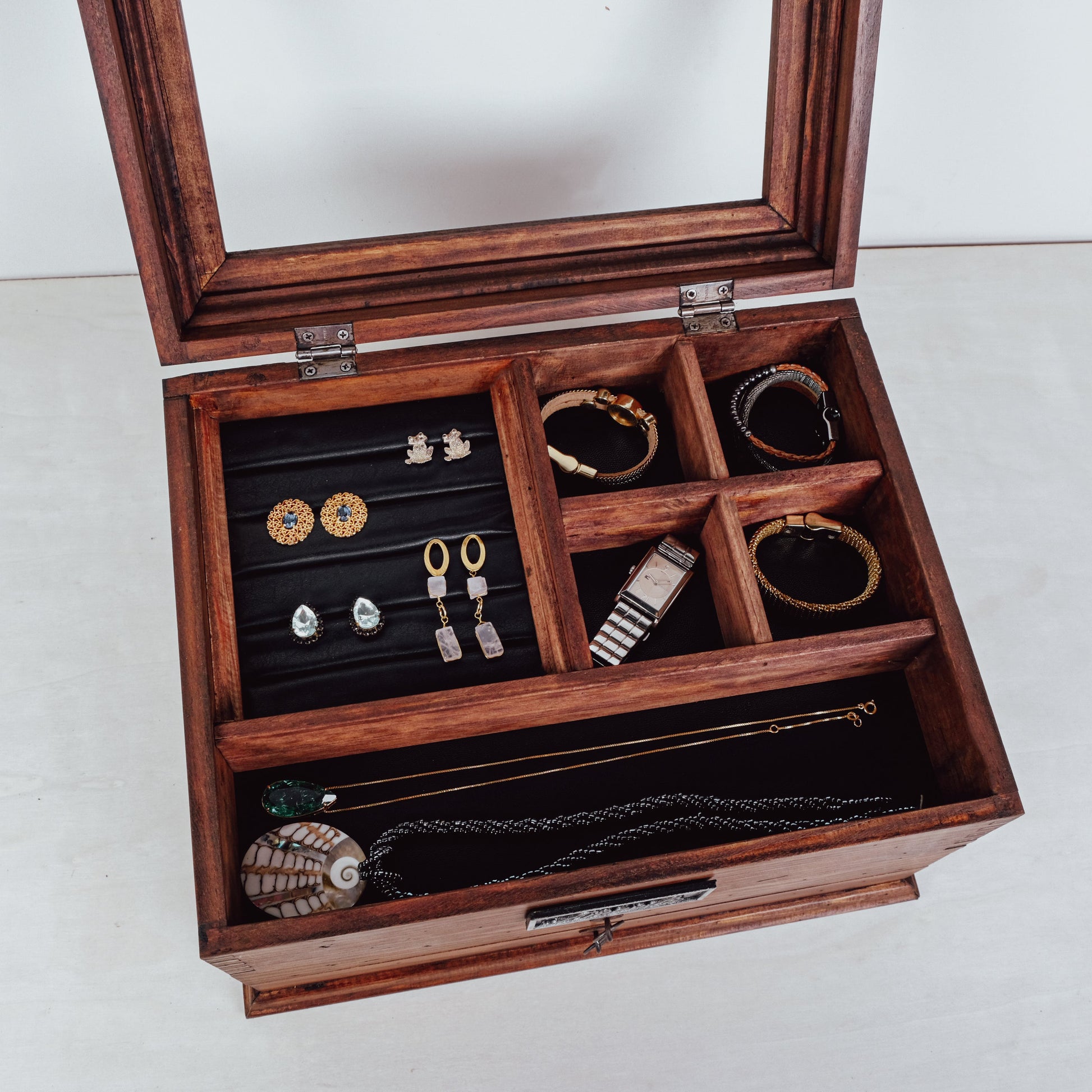 Women's Jewelry Box Organizer with Two Drawers - Deferichs