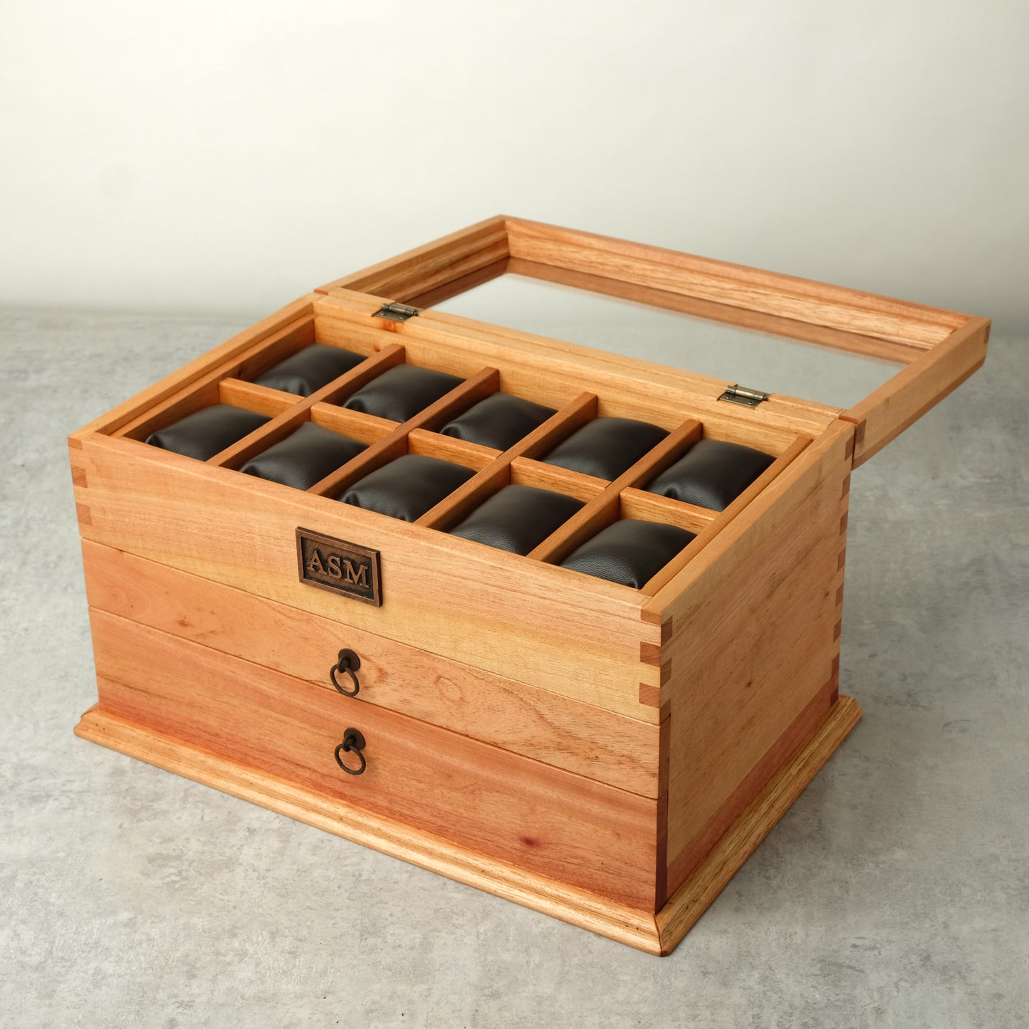Large Cedar Watch Box for 20 Watches