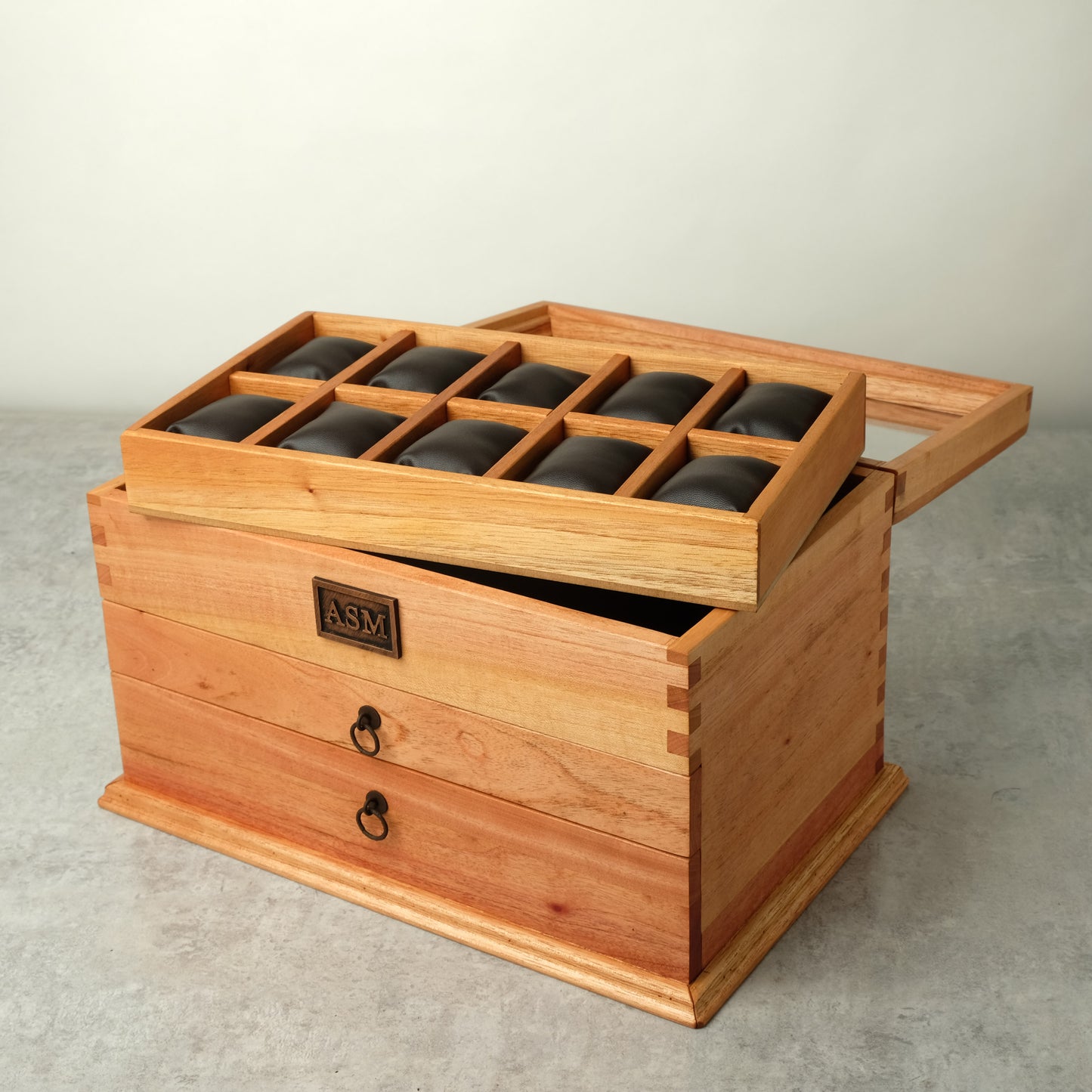 Large Cedar Watch Box for 20 Watches