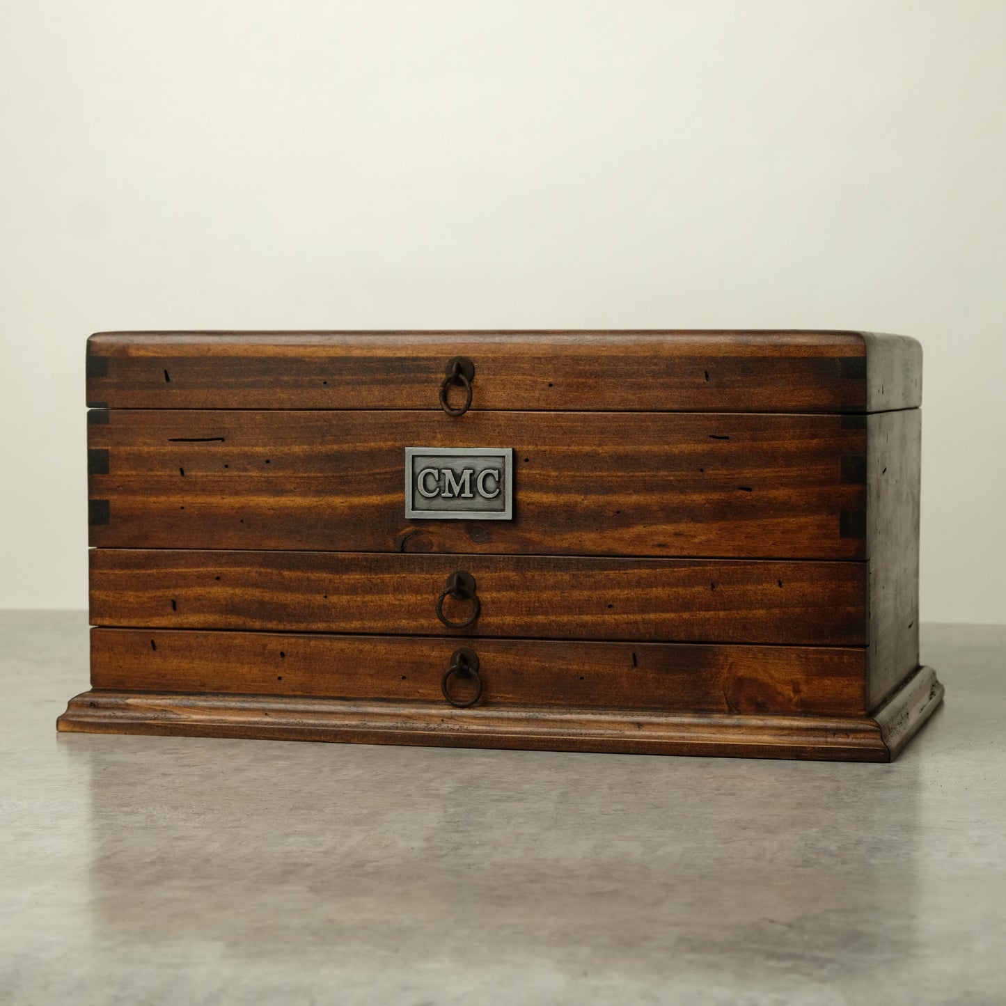 Watch Box for 10 Watches with Double Storage Drawer