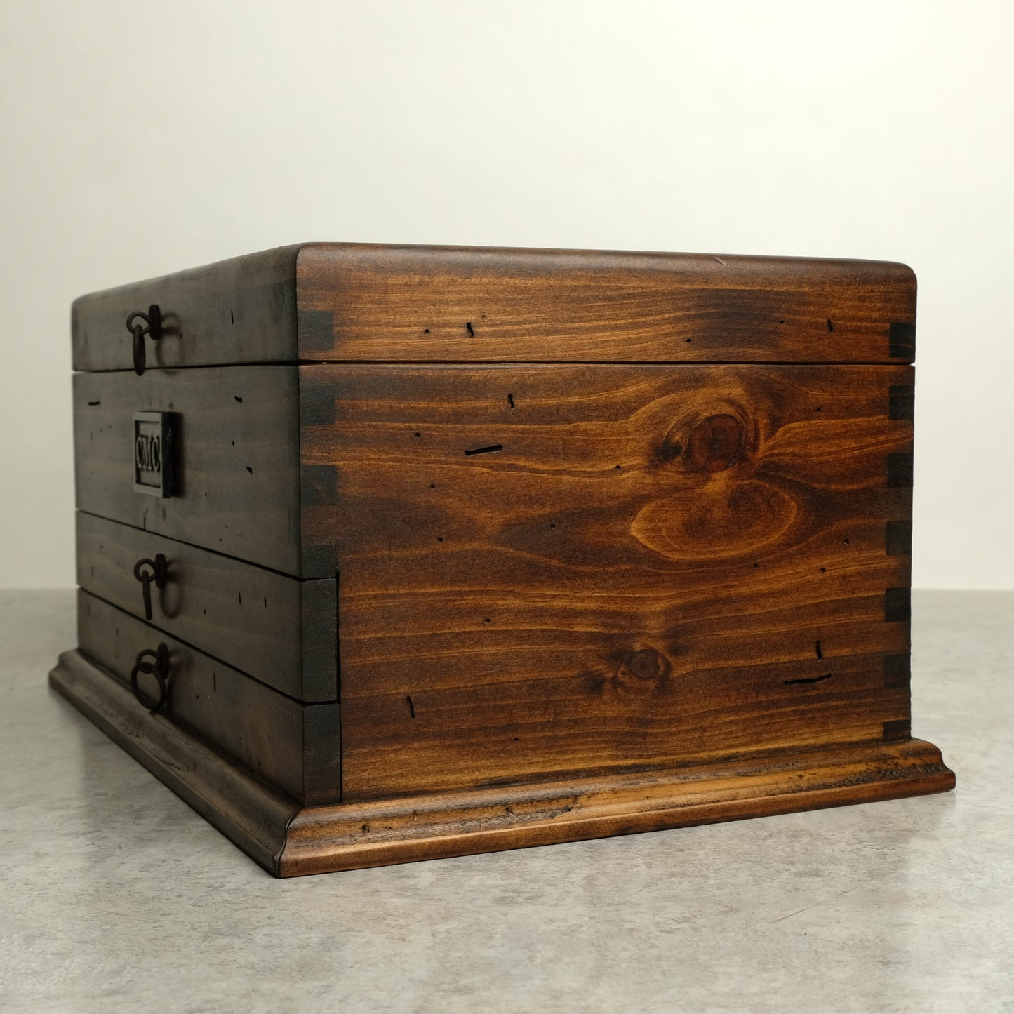 Watch Box for 10 Watches with Double Storage Drawer