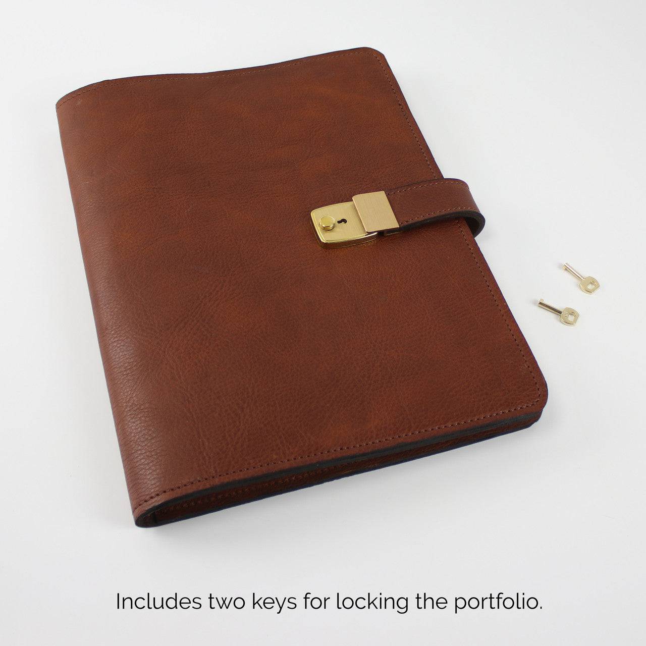 Leather Portfolio with Lock - Deferichs