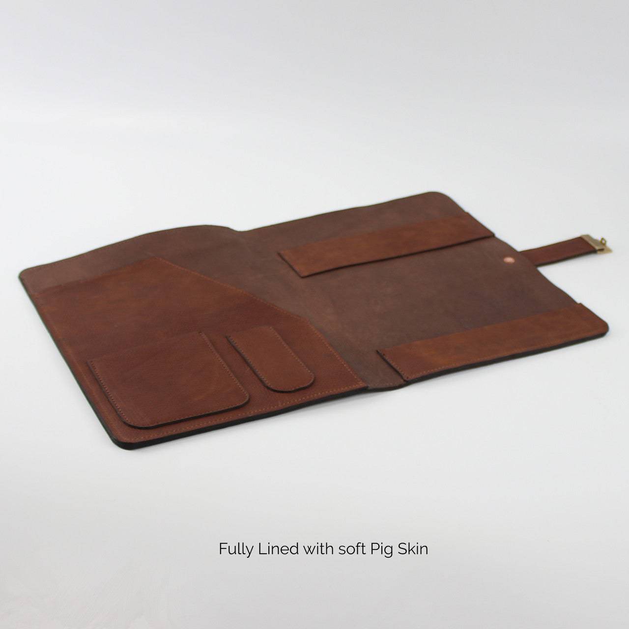 Leather Portfolio with Lock - Deferichs