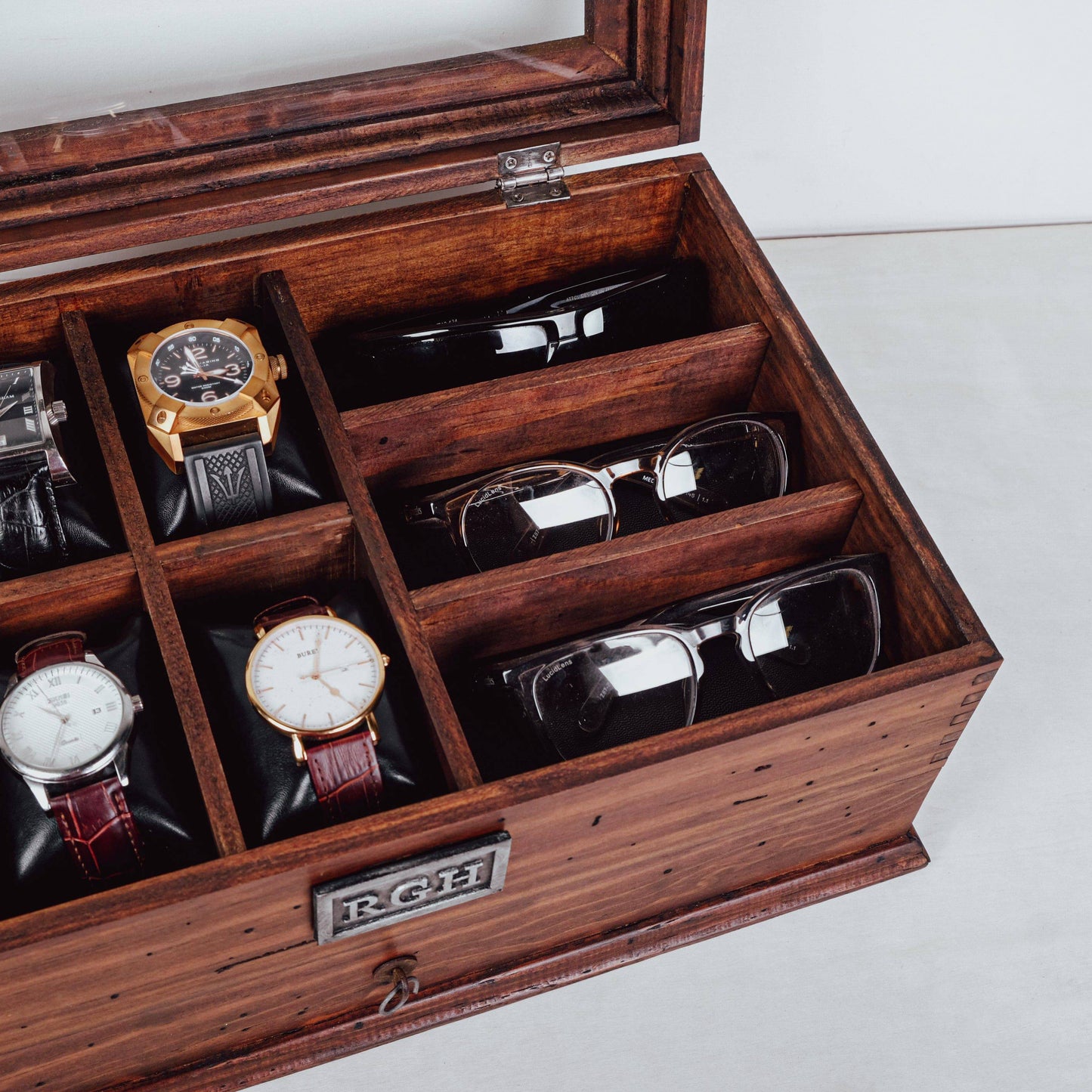 Watch Box and Sunglasses with Drawer No. 6-3 - Deferichs