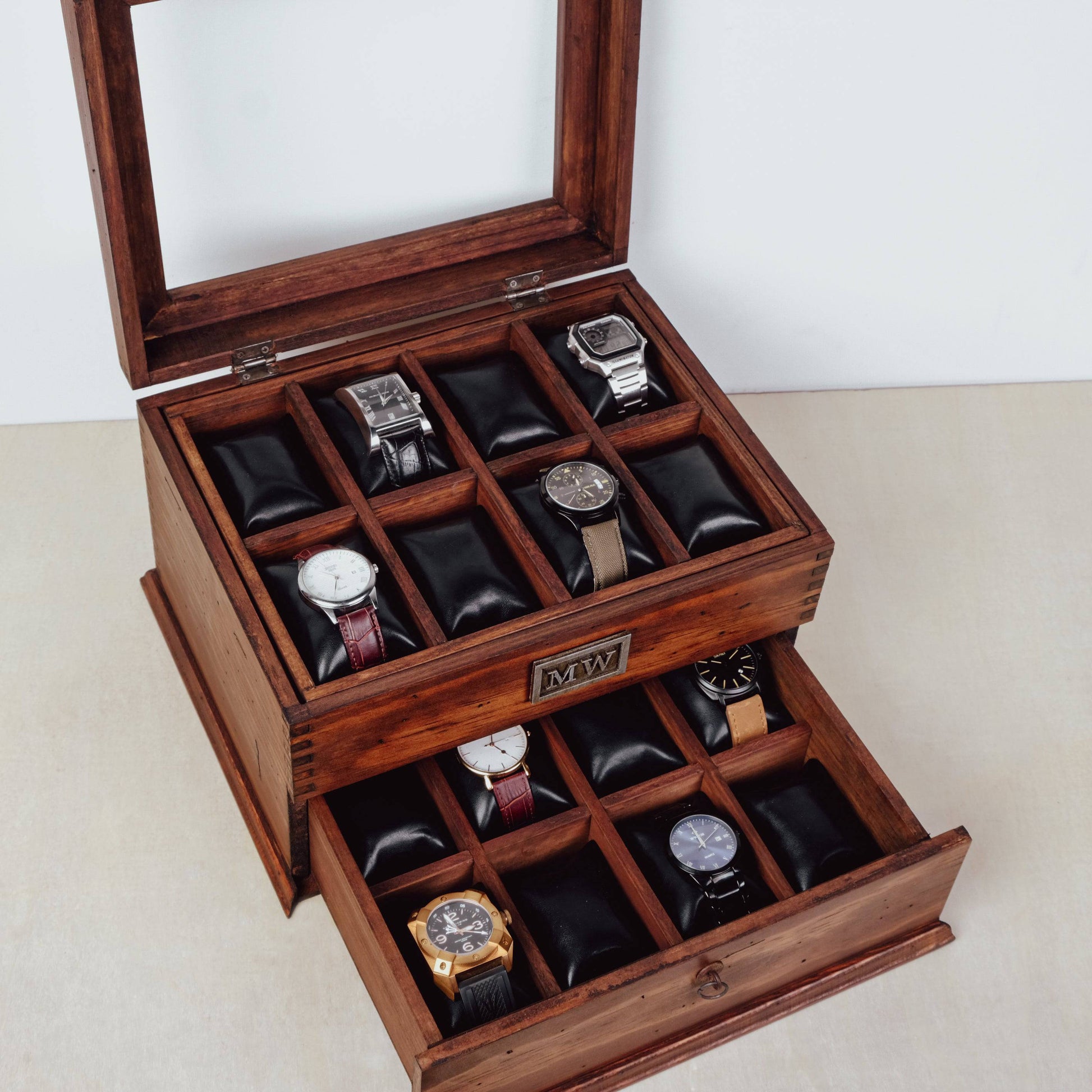 Watch Box For 16 Watches with Drawer - Deferichs