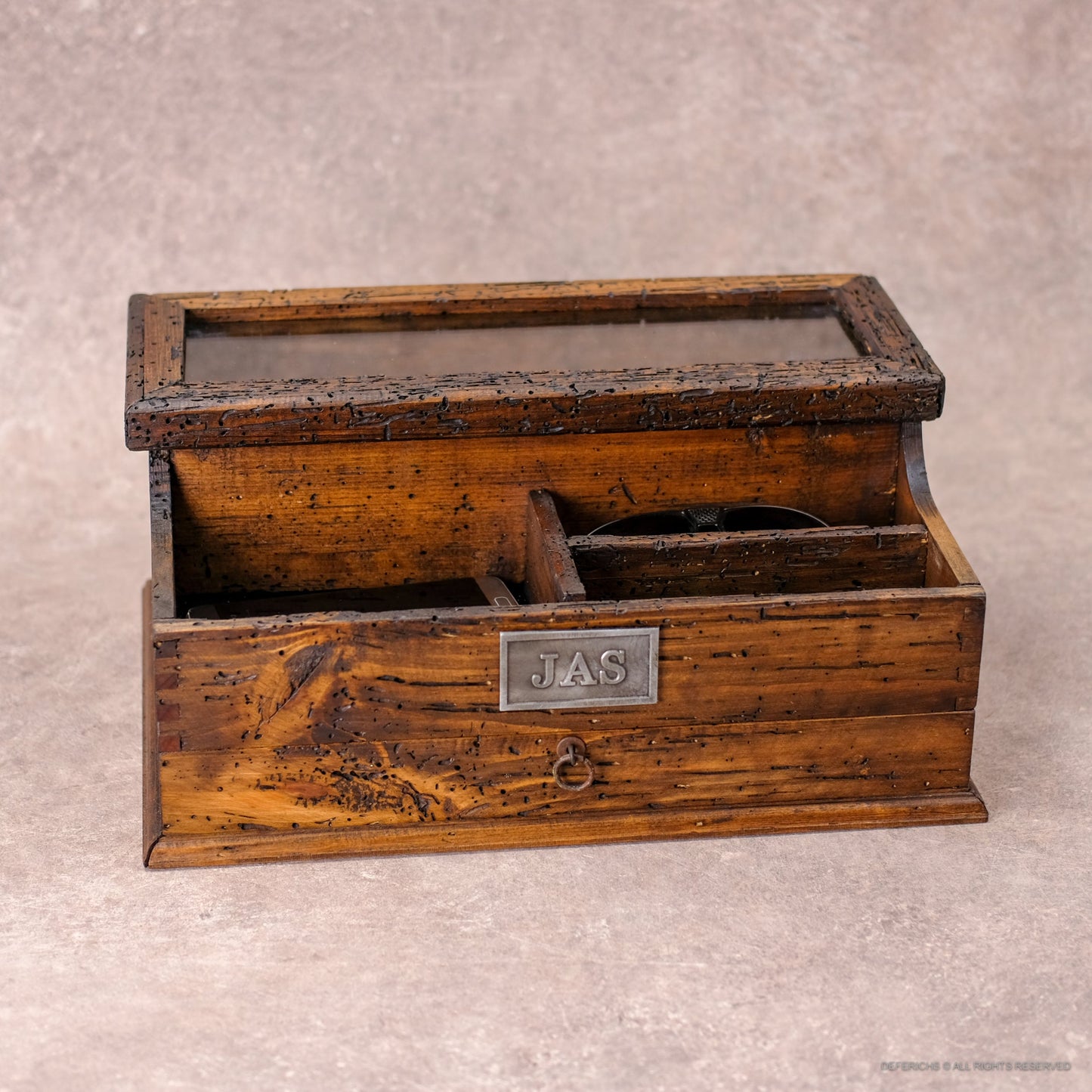 Watch Box Valet with Drawer for 5 Watches - Deferichs