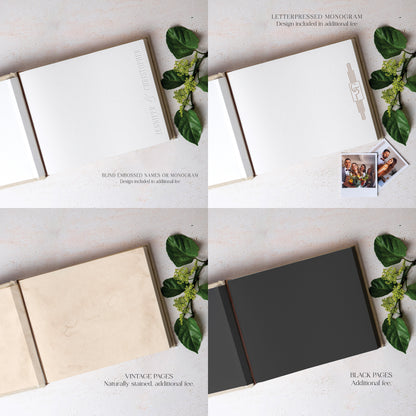 Personalized Wedding GuestBook - Customizable - Velvet - Deferichs