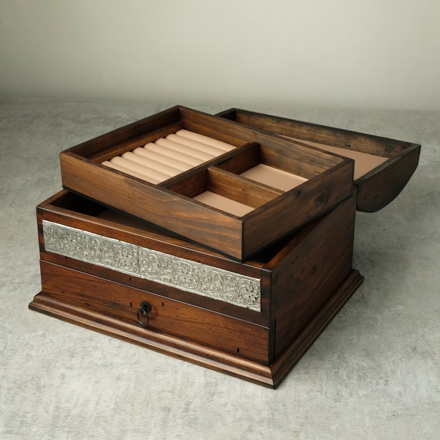 Personalized Curved Jewelry Box