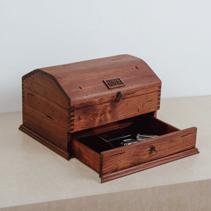 Curved Watch Box for 8 Watches with Drawer - Deferichs