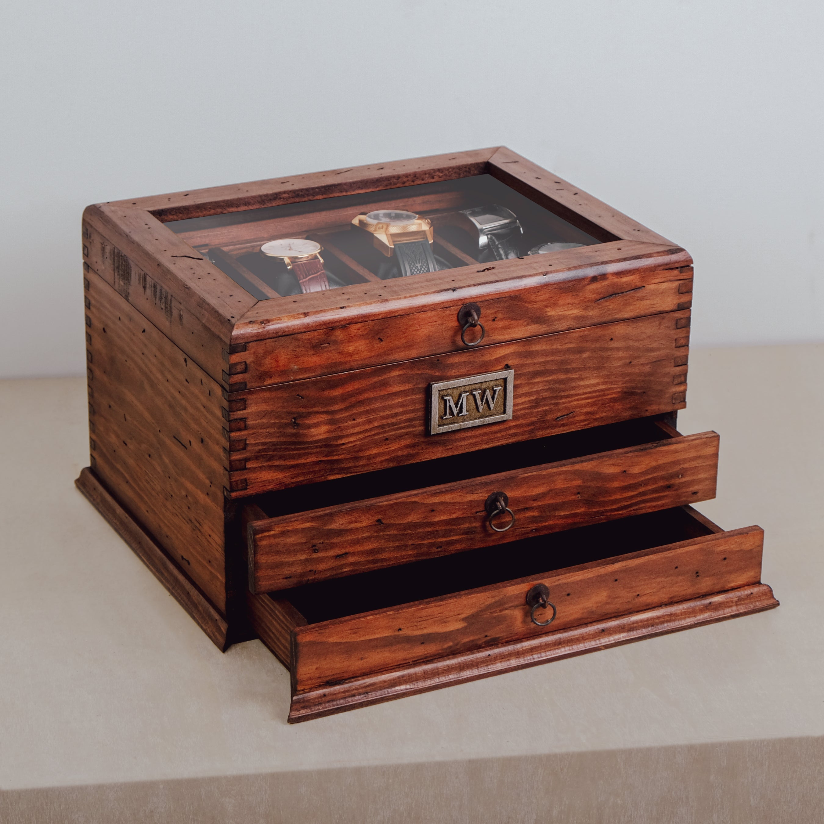 Double hotsell watch box