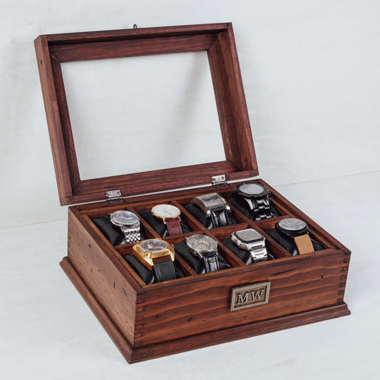 Watch Box for 8 Watches with secret compartment - Deferichs