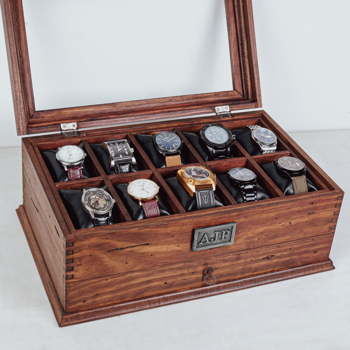 Watch Box for 10 Watches with Drawer - Deferichs