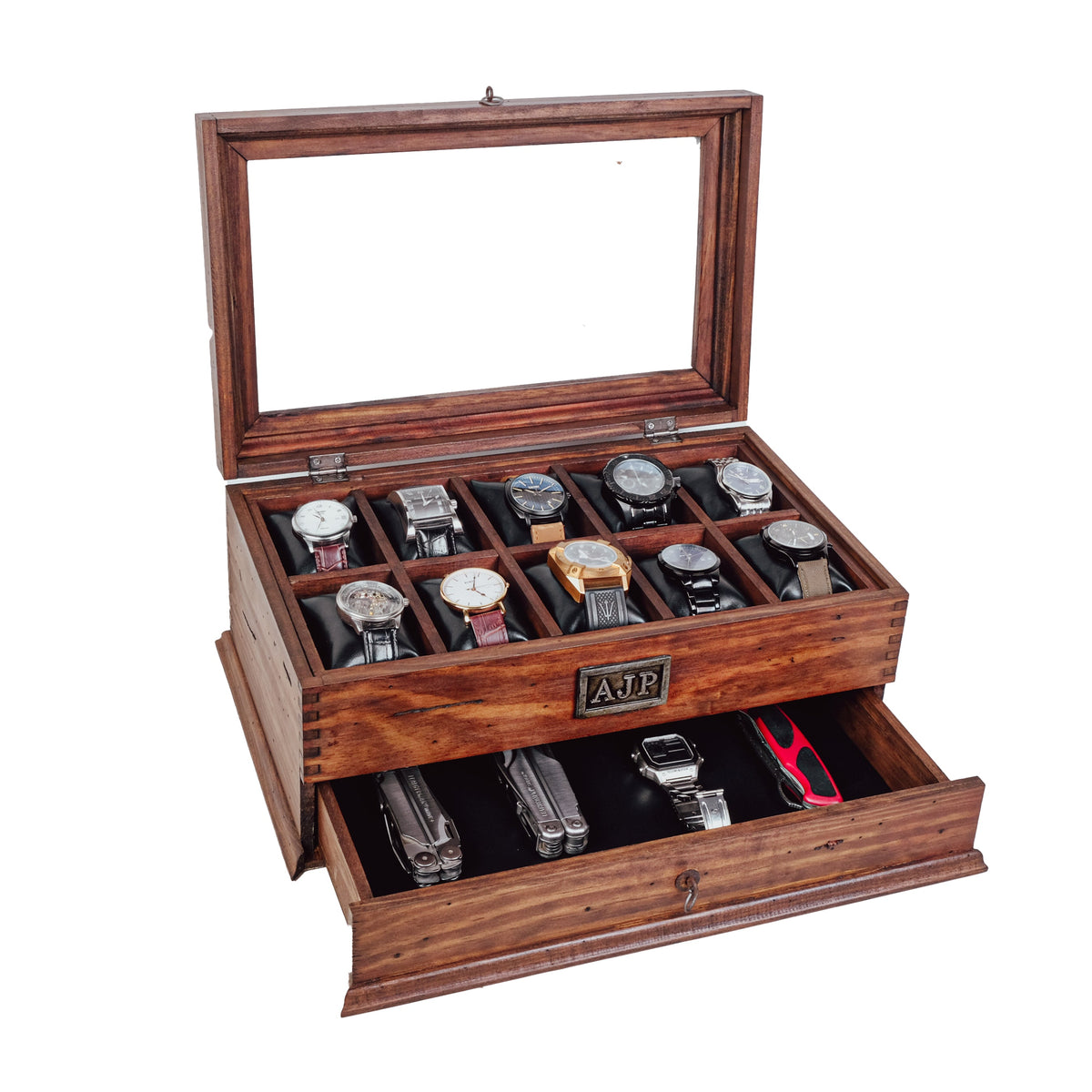 Watch Box for 10 Watches with Drawer - Deferichs