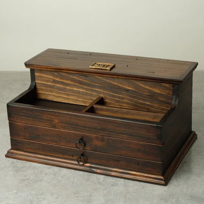 Watch Box Valet Box with Double Drawer N.5