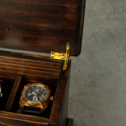 Watch Box Valet Box with Double Drawer N.5