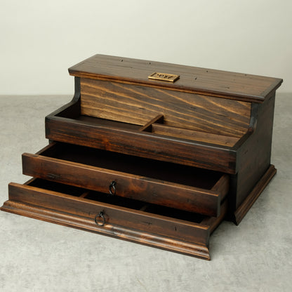 Watch Box Valet Box with Double Drawer N.5