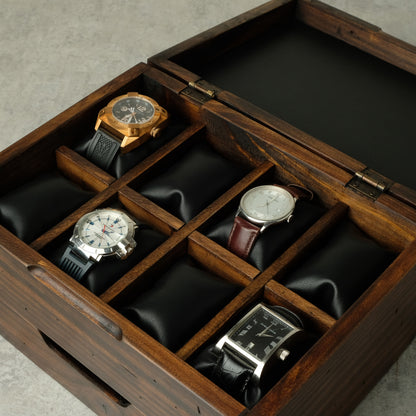 Men's Watch Box Storage Box for 8 Watches with Drawer