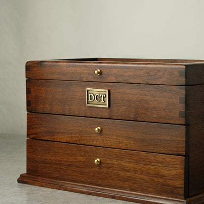 Premium Watch Box for 20 Watches with Cufflink Drawer | Hardwood