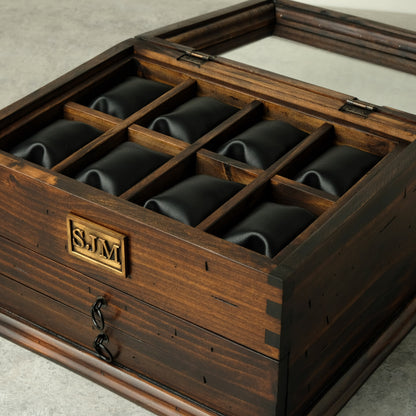Watch Box with Double Drawer N.8
