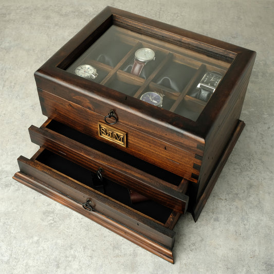 Watch Box with Double Drawer N.8