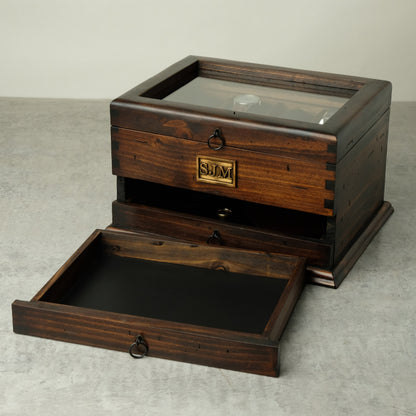Watch Box with Double Drawer N.8