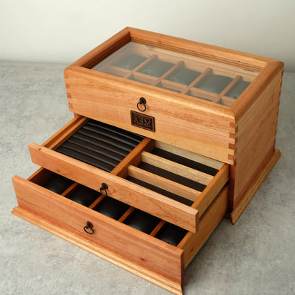Large Cedar Watch Box for 20 Watches