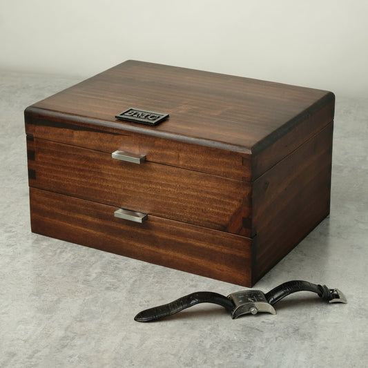 Modern Watch Box for 8 watches with Drawer