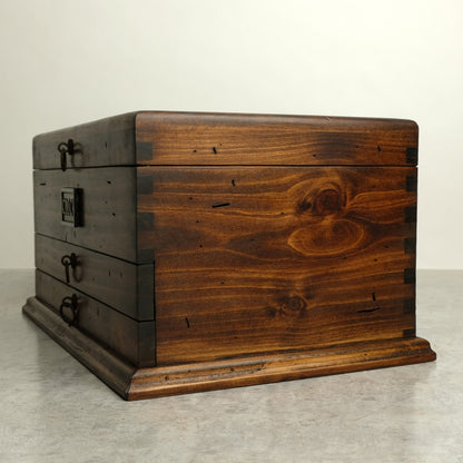 Watch Box for 10 Watches with Double Storage Drawer