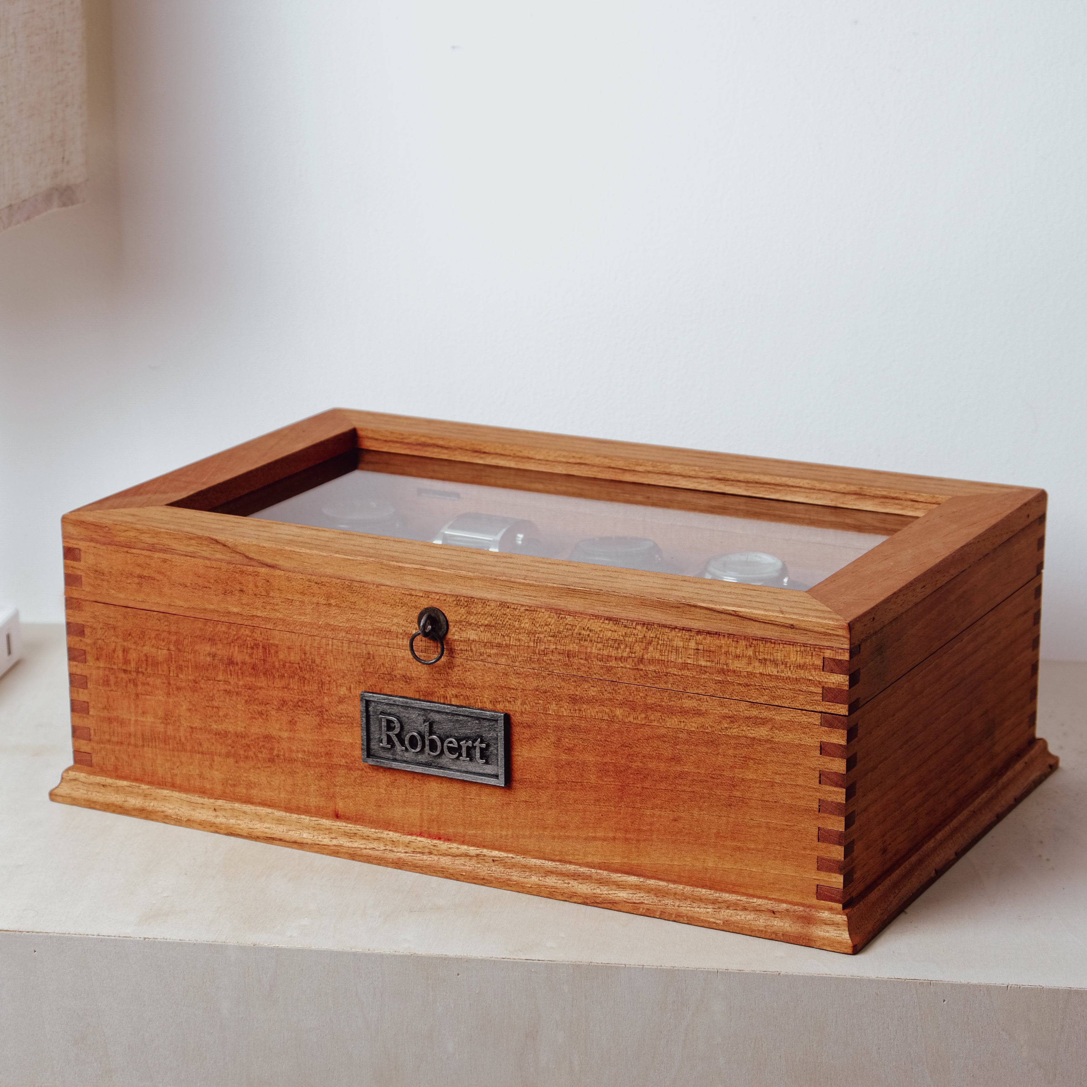 Watch Box N.10 wtih Secret Compartment Cedar Wood