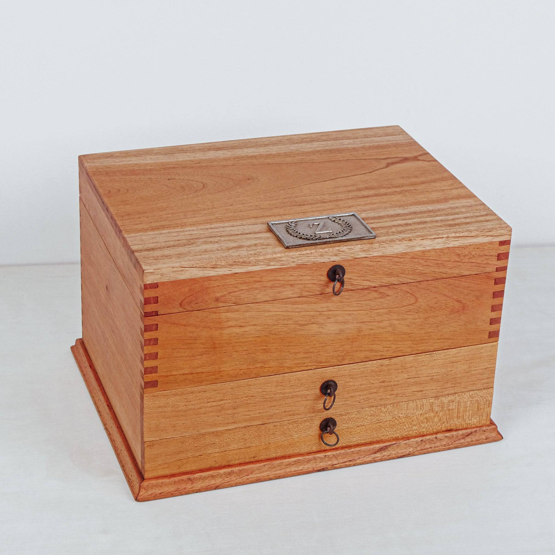 Modern Watch Box Organizer - Solid Cedar Wood