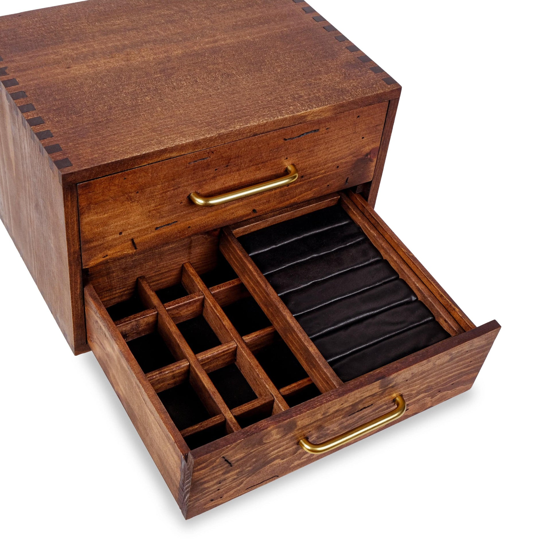 Retro Wooden Small Chest of 9 Drawer Storage Cabinet Trinket Box Jewelry  Case UK
