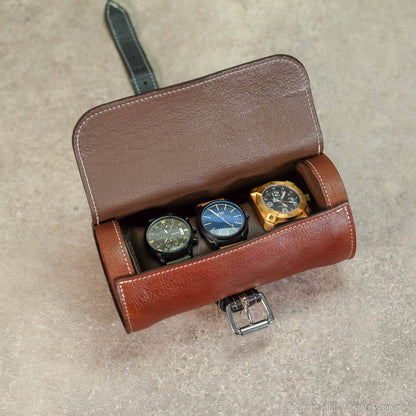 Leather Watch Roll for 3 Watches - Special Edition - Deferichs