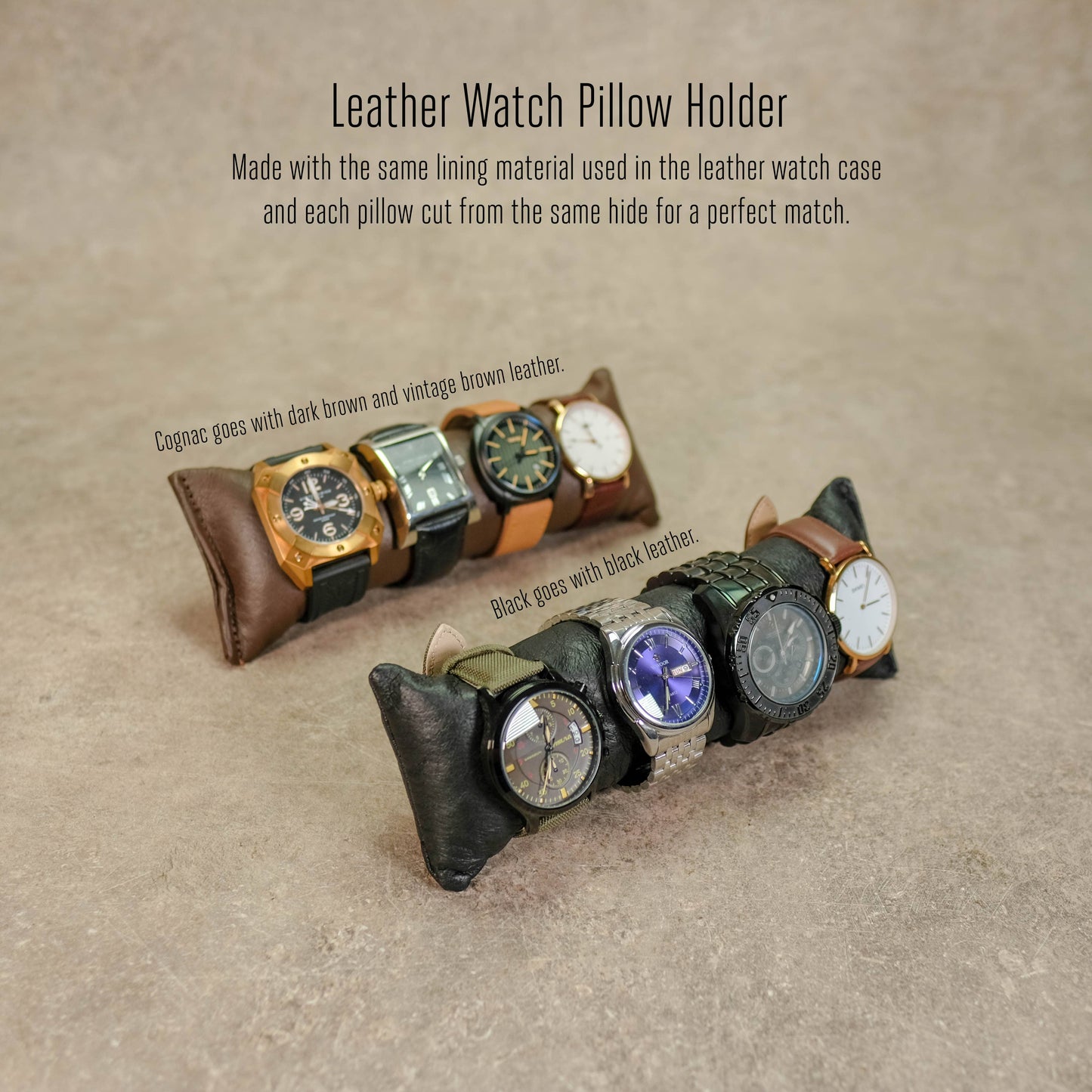 Leather Watch Roll for 4 Watches - Deferichs