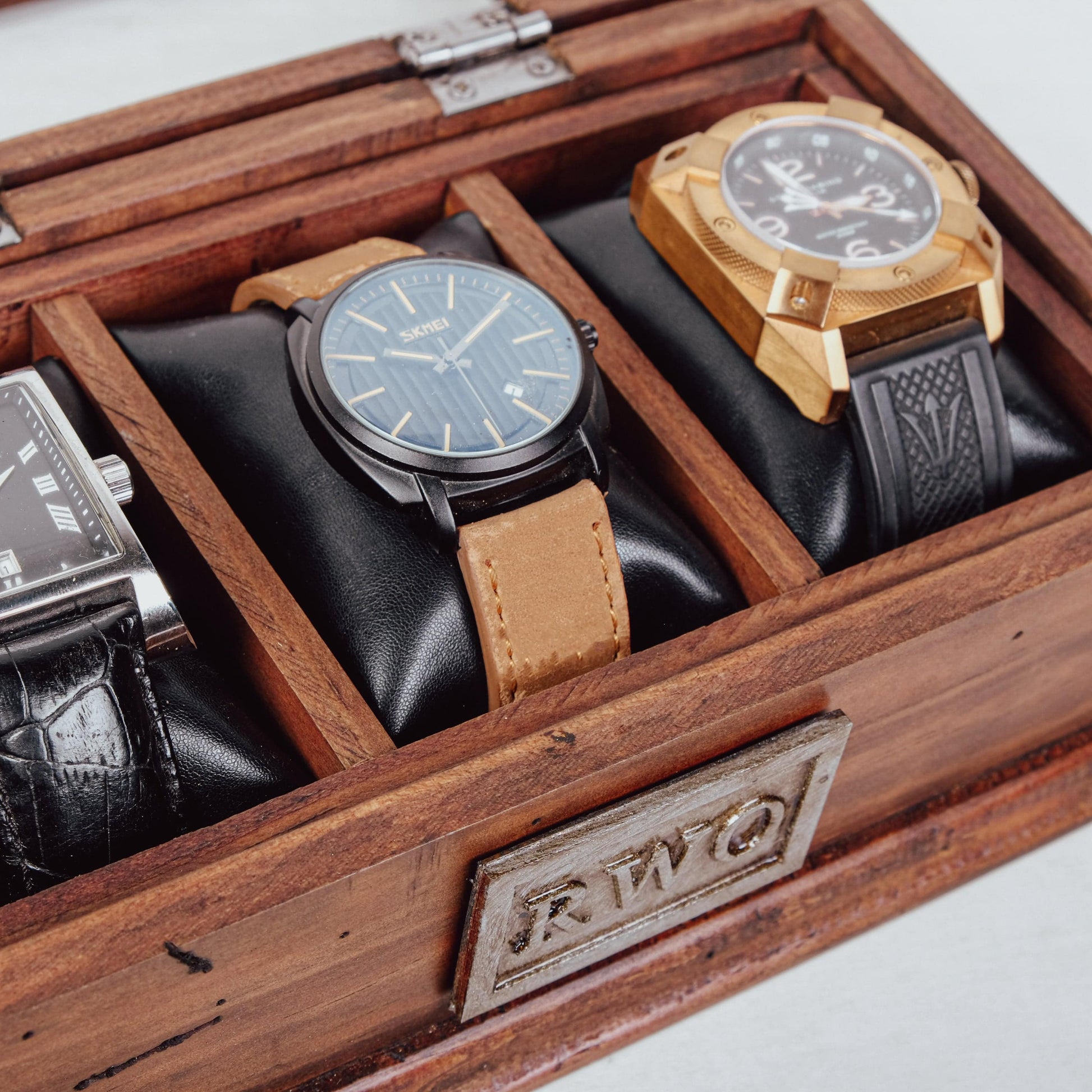 Personalized Mens Jewelry Box Valet Holds Watches -  Israel