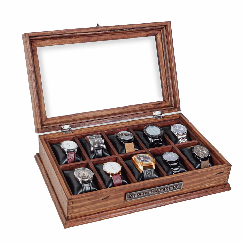 Watch Boxes and Jewelry Boxes made with Solid Wood.