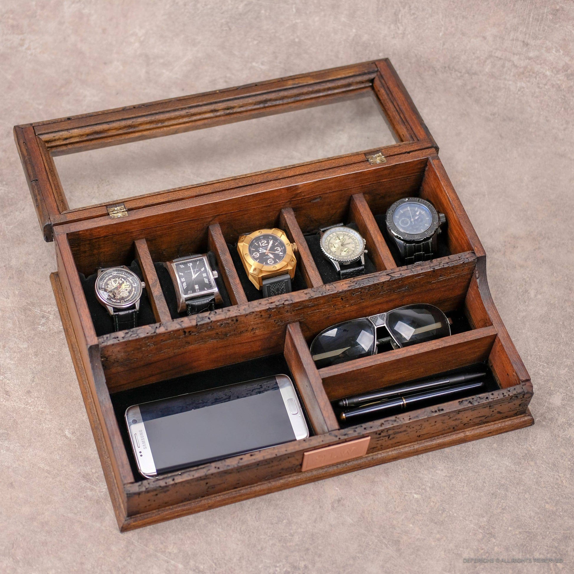 Watch Box with Valet Organizer for Watches – Deferichs