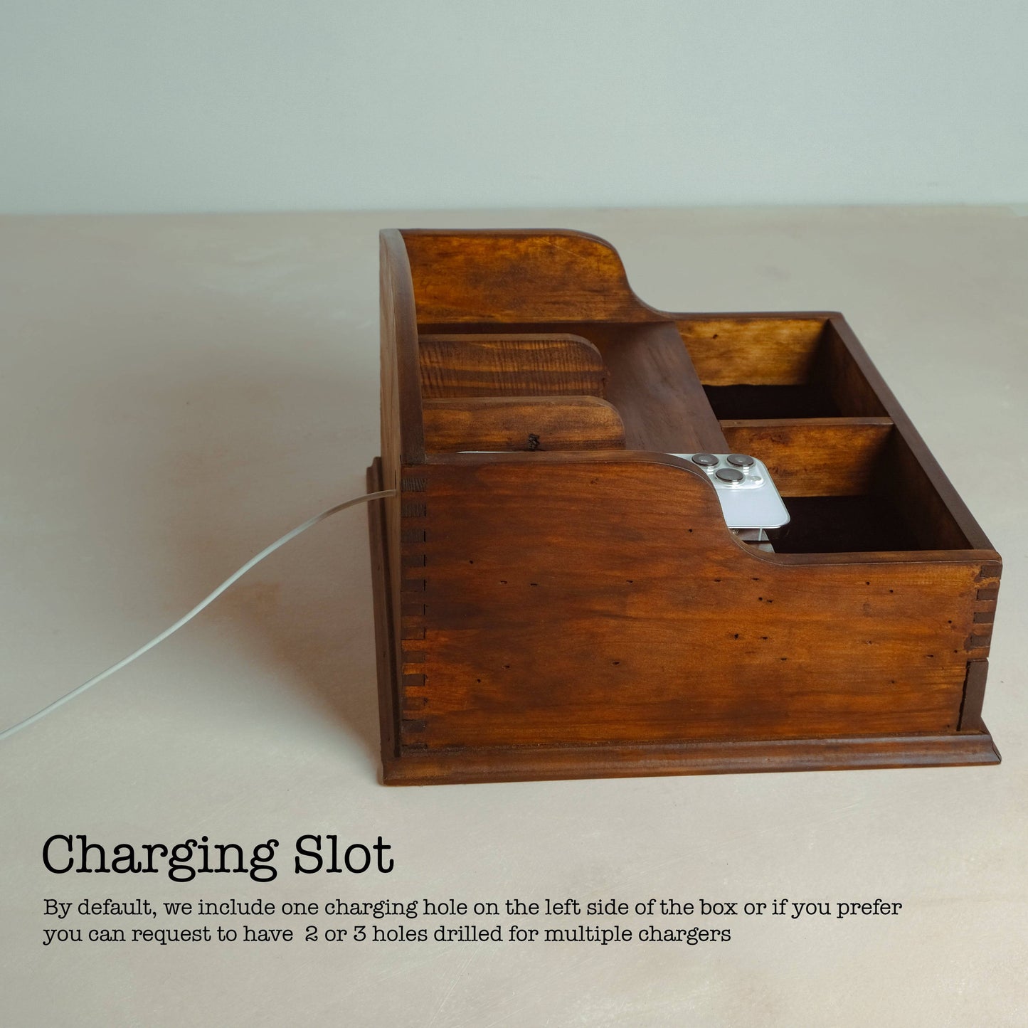 Men's Valet Box with Charging Station - Deferichs