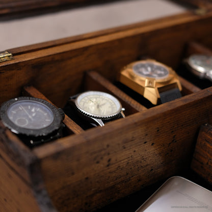 Watch Box Valet with Drawer for 5 Watches - Deferichs