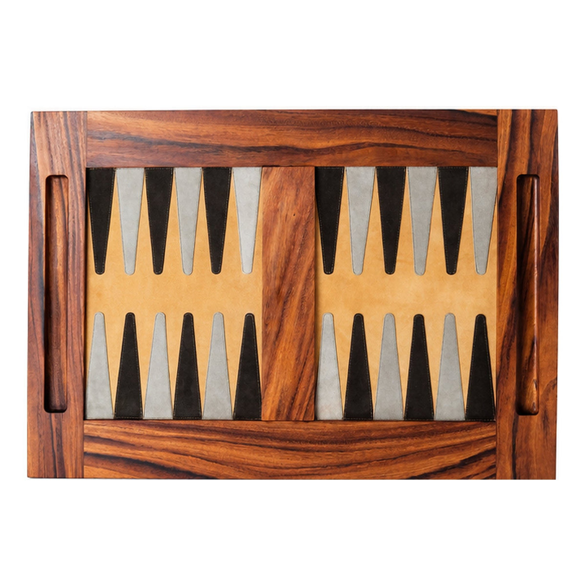 Luxury Handcrafted Solid Wood Backgammon Set – Customizable Genuine Suede or Leather Playing Surface - Deferichs