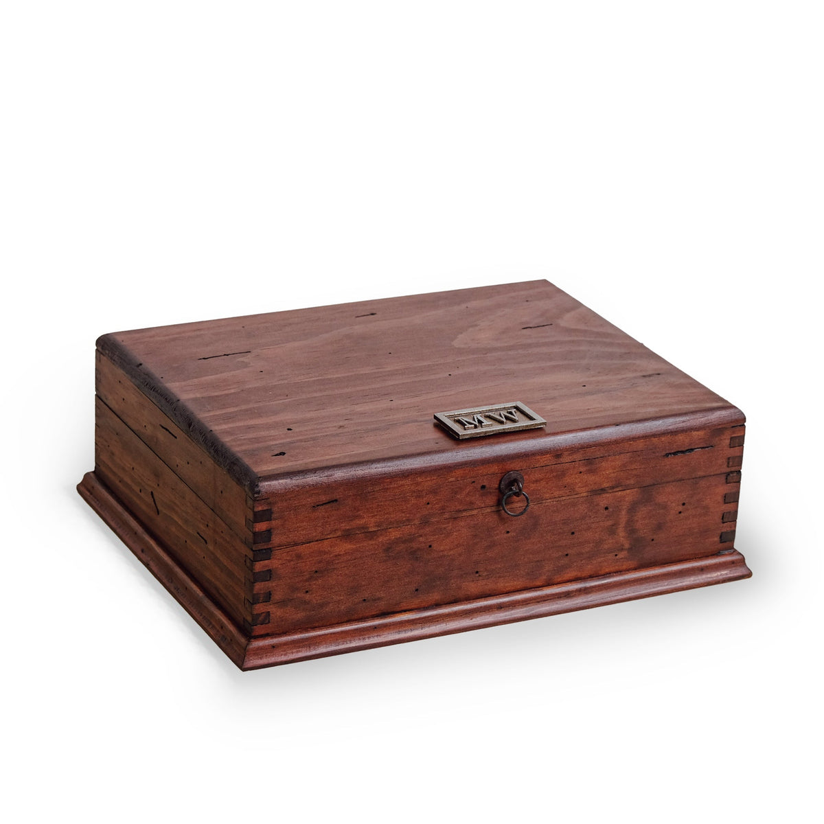 Rustic Watch Box for 8 Watches - Slim Design - Removable Tray - Deferichs
