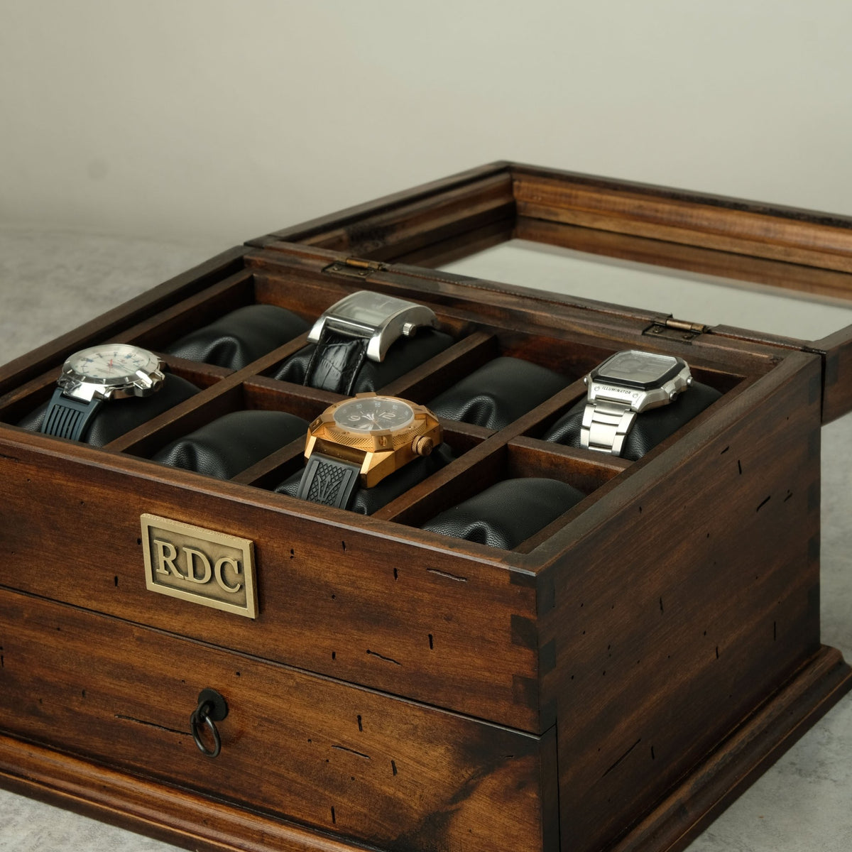 Watch Box with Drawer for 12 Watches - Deferichs