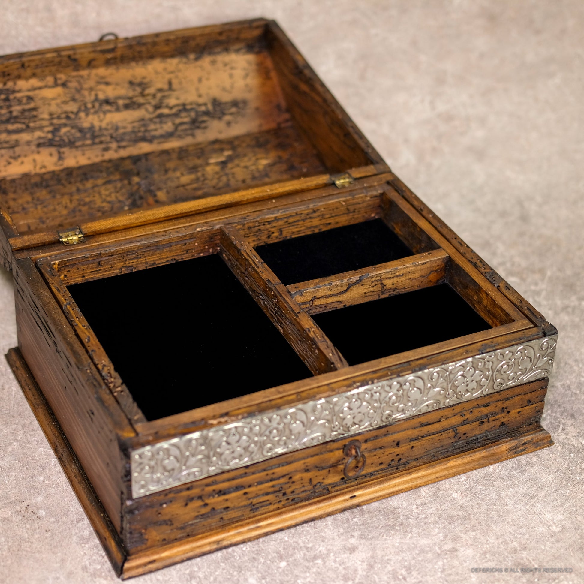 Rustic Jewelry Box with Drawer - Deferichs